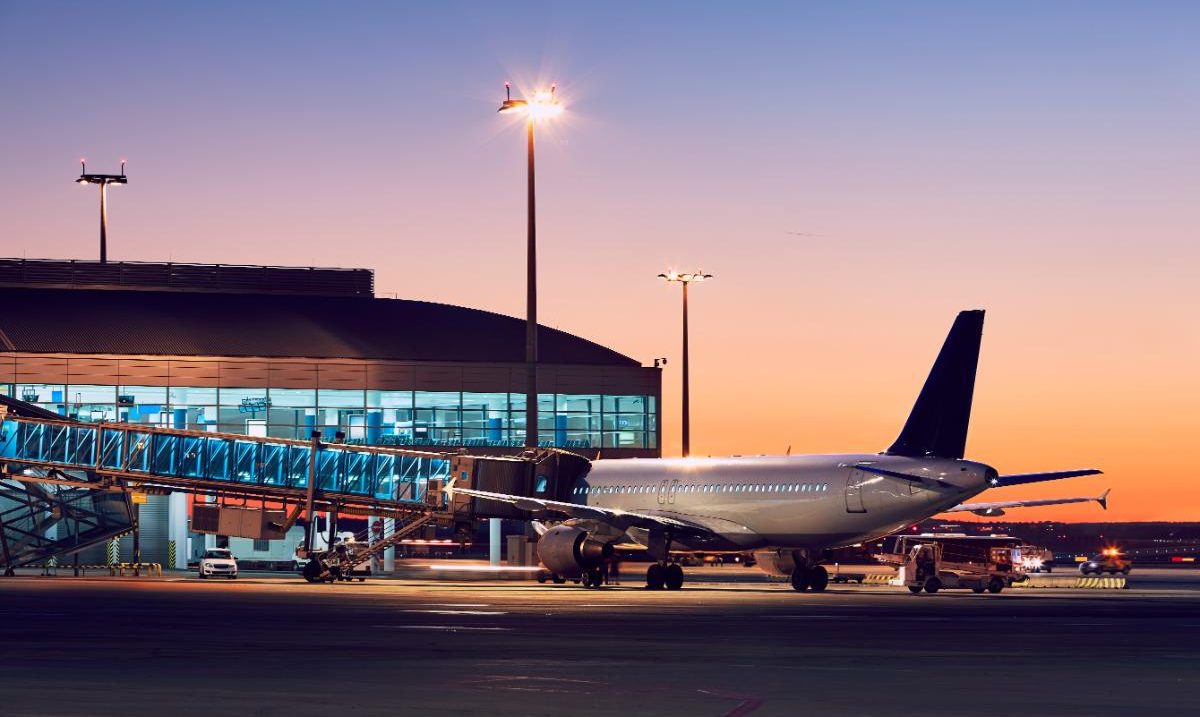Airport Colorful Sunset